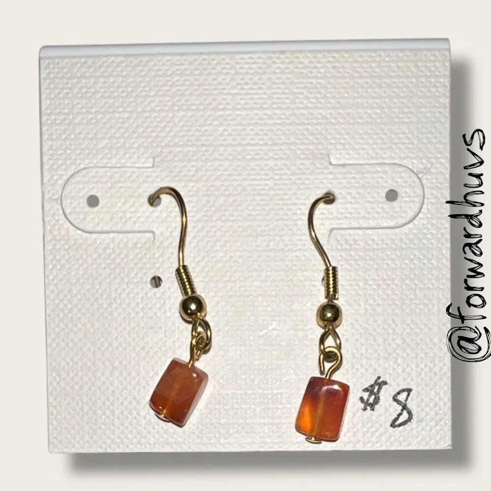Bundle Sale 3 for $15 | Handcrafted Glass Dangle Earrings